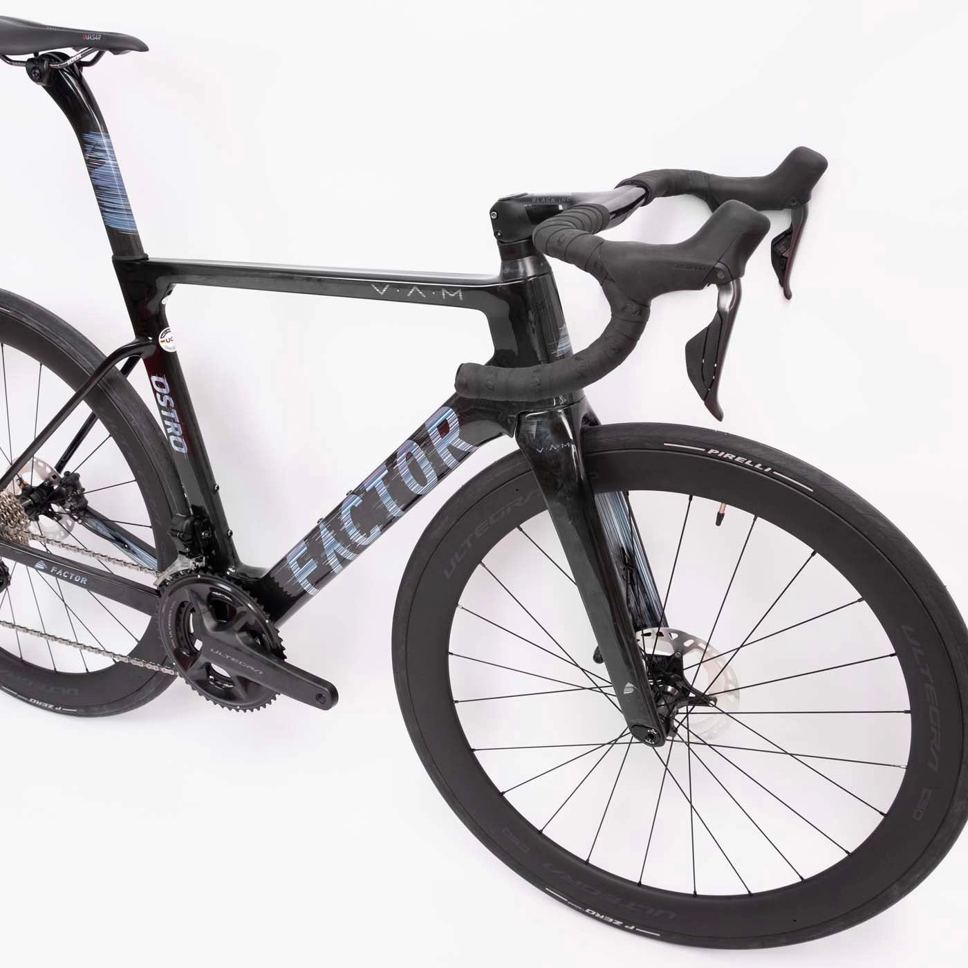 Factor Ostro Vam Disc Ultegra Di2 Wheels C50 - Black Flicker
