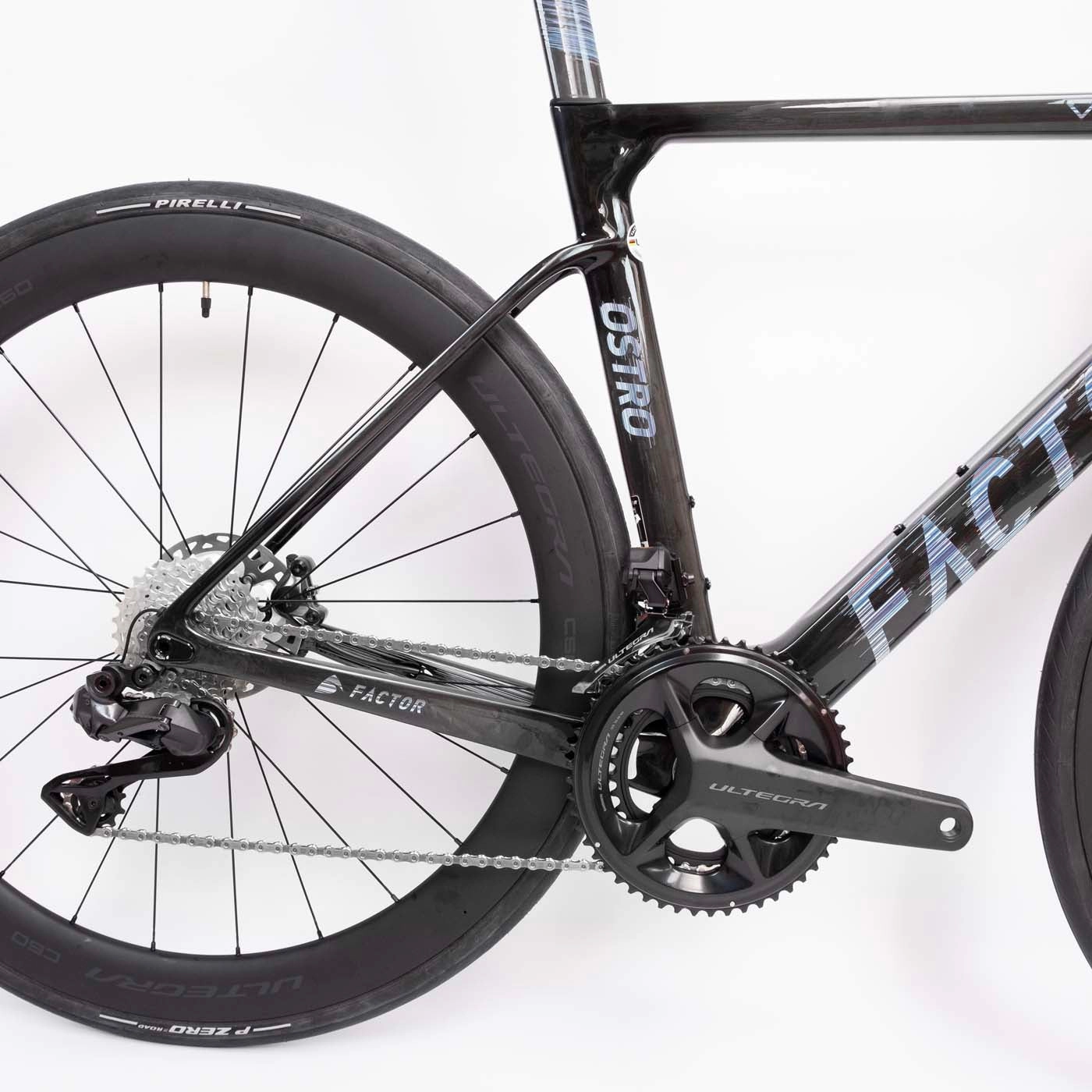 Factor Ostro Vam Disc Ultegra Di2 Wheels C50 - Black Flicker