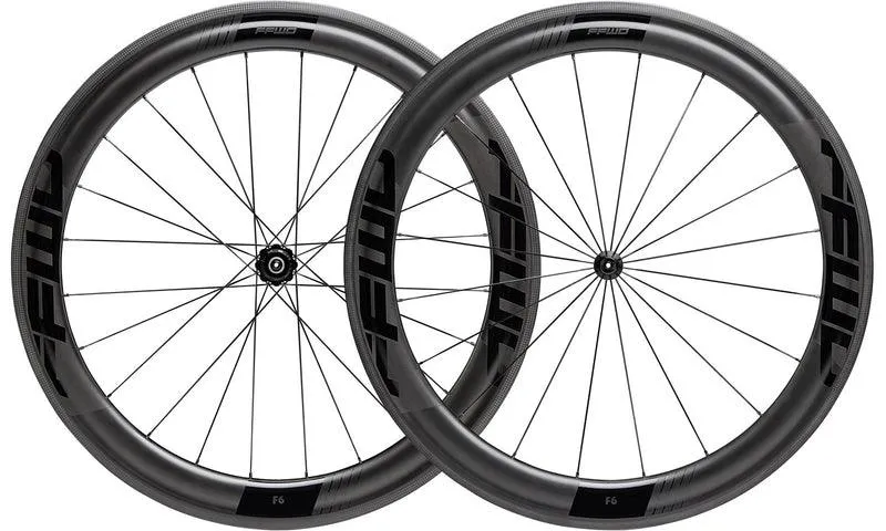 FFWD F6R FCC Carbon Tubeless Ready Rim Brake Wheel - Shimano (Matt Black)