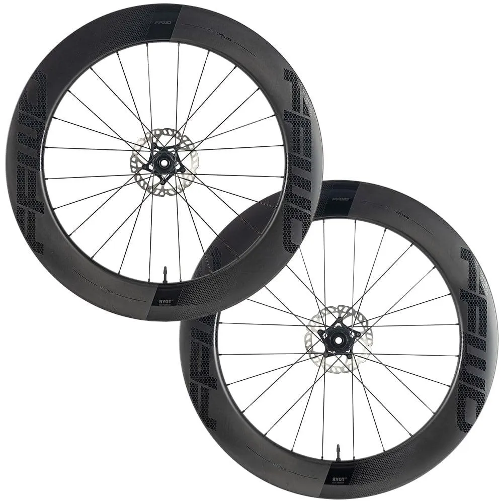 FFWD Ryot77 Carbon Tubeless Ready Disc Brake Wheel - Shimano/SRAM (Matt Black)