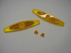 FIXIE MTB ANY BIKE Wheel Spoke Reflectors Orange NOS