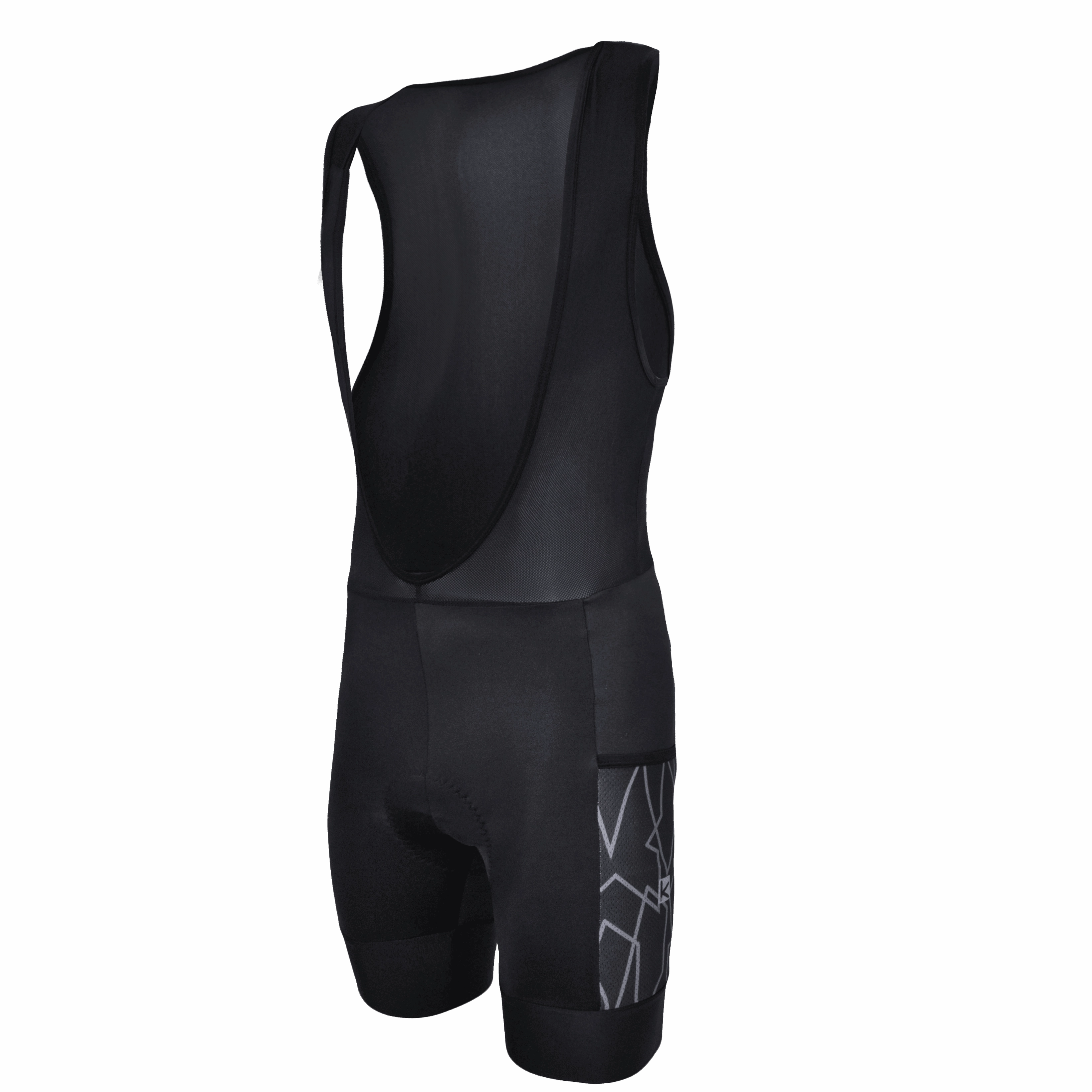 Funkier Piana Elite Mens Cycling Bibshorts (Black)