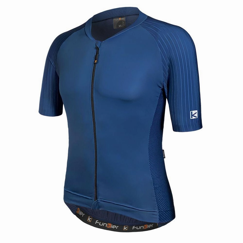 Funkier Rocco Elite Mens Cycling Jersey (Blue)