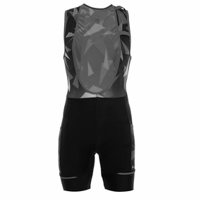 Funkier WareHouse Elite Mens Cycling Bibshorts (Black/Grey)