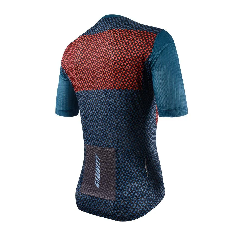 Gambitt Scalata Mens Cycling Jersey (Red Mosaic)
