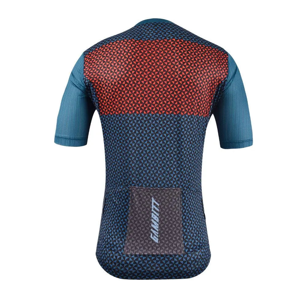 Gambitt Scalata Mens Cycling Jersey (Red Mosaic)