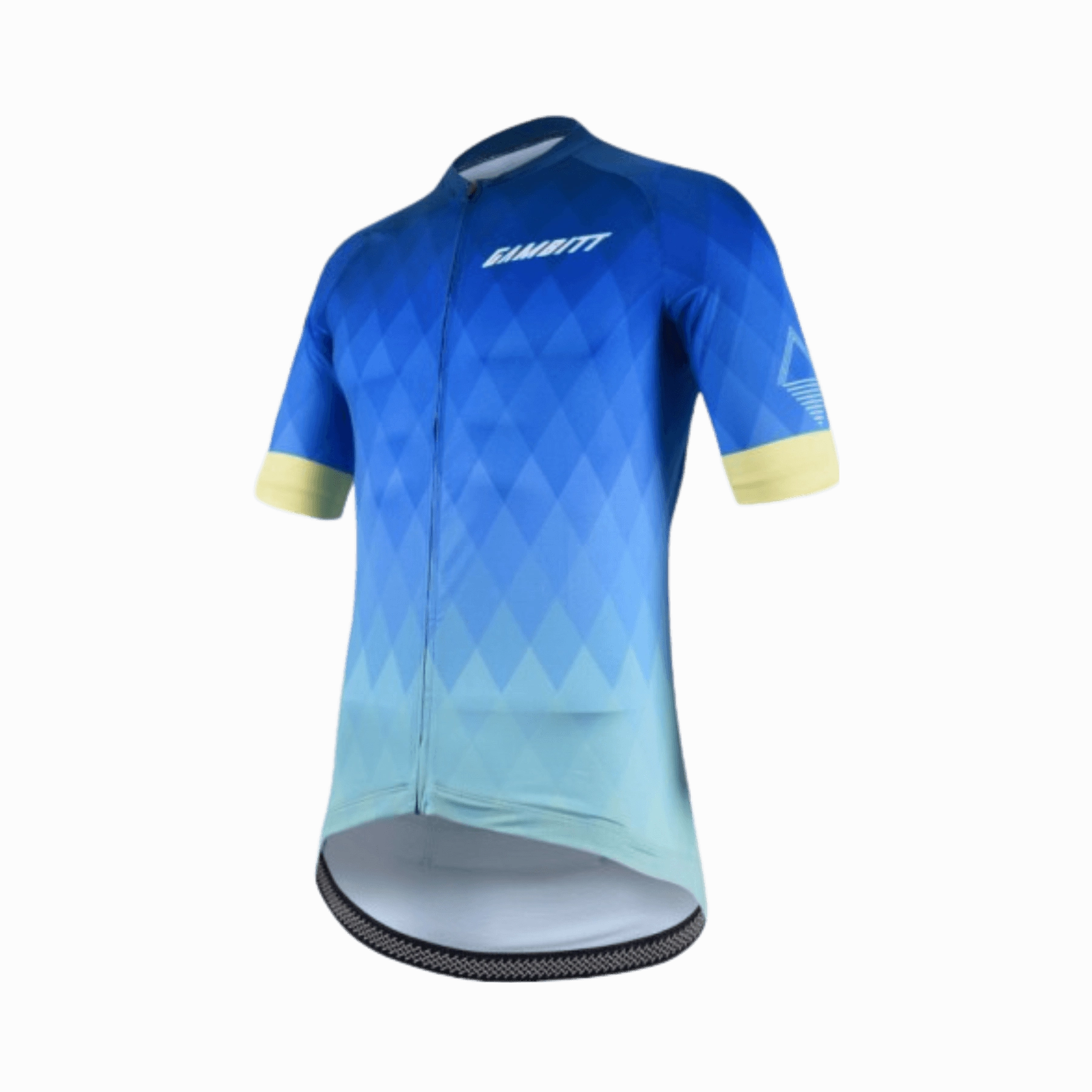 Gambitt Classic Mens Cycling Jersey (Cerulean Yellow)