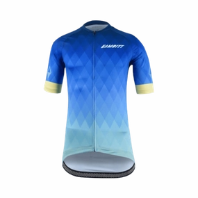 Gambitt Classic Mens Cycling Jersey (Cerulean Yellow)