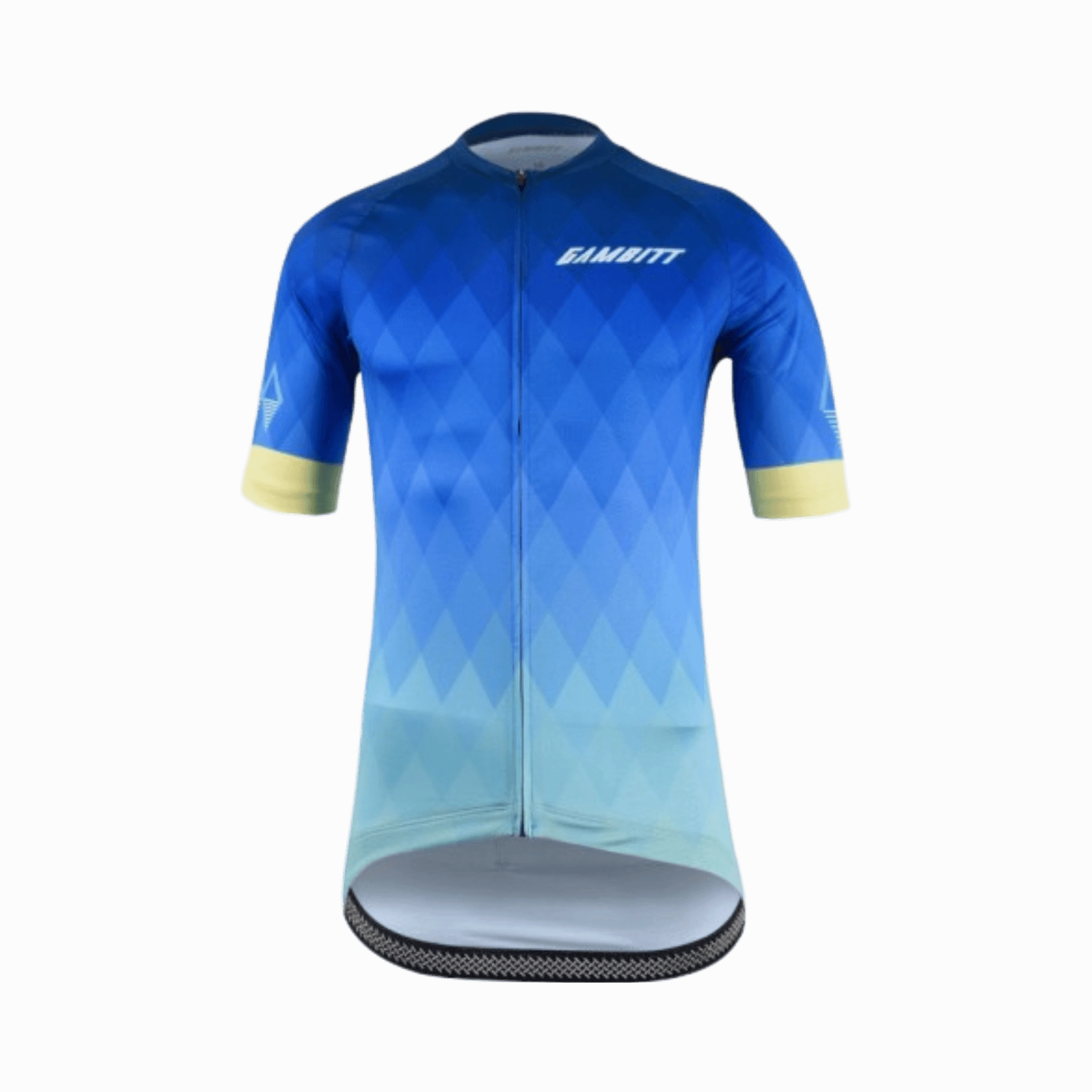 Gambitt Classic Mens Cycling Jersey (Cerulean Yellow)