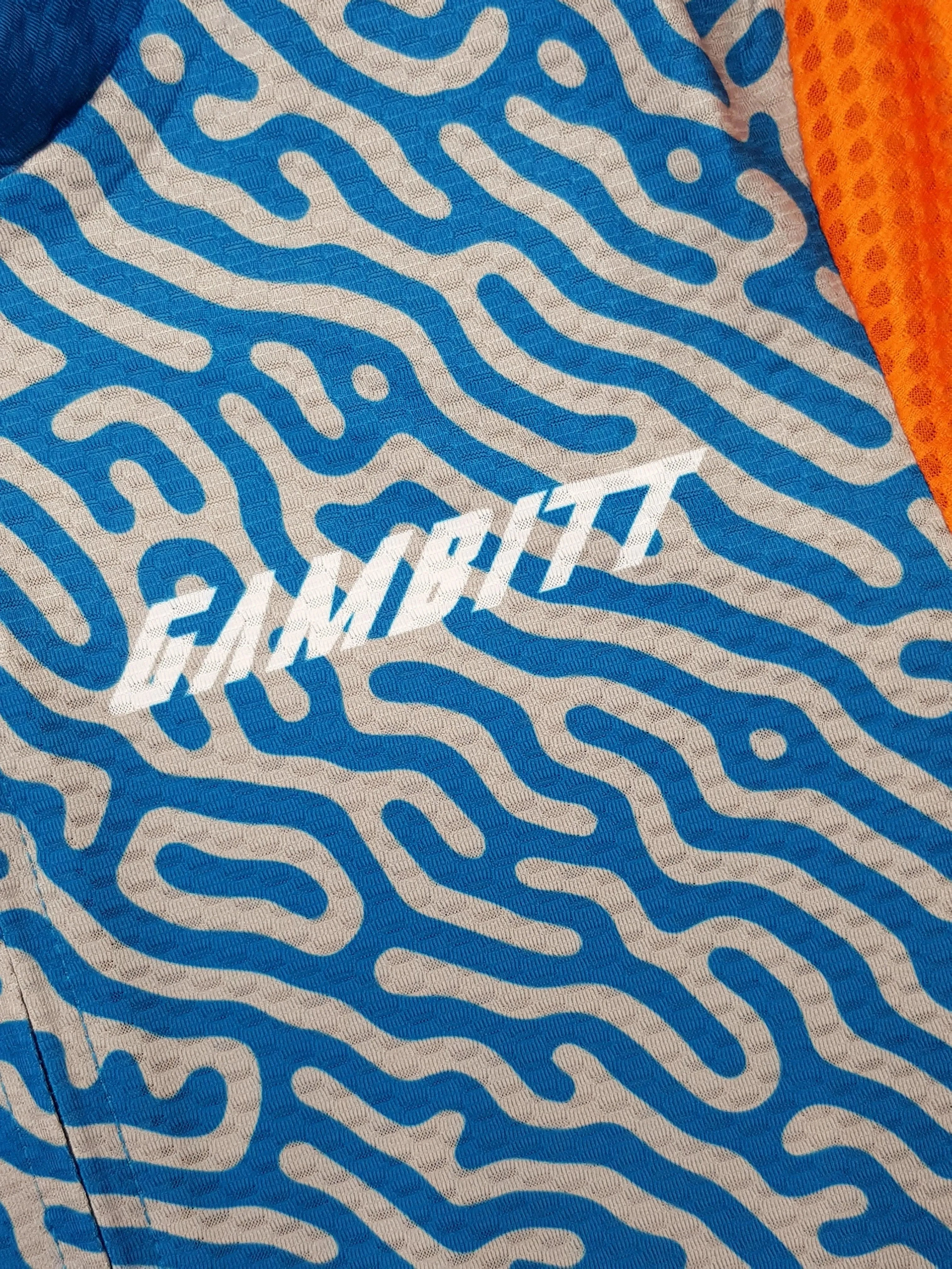 Gambitt Raptor 7 Mens Cycling Jersey (Fluo Orange Trail)