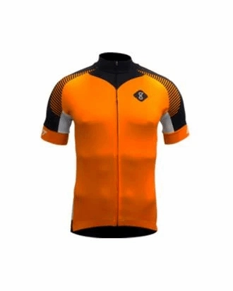 Gambitt Reckon Mens Cycling Jersey (Orange/Black)