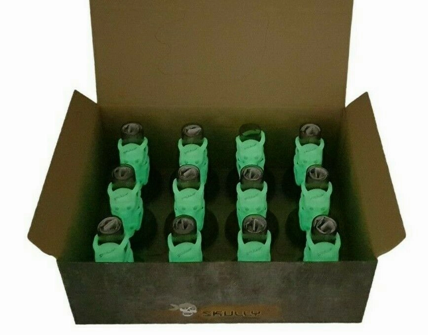 GENUINE SKULLY SKULL GLOW IN THE DARK BIKE LIGHT  CHOOSE FROM 1 OR 12 LIGHTS