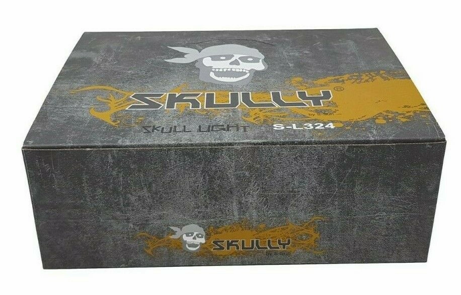 GENUINE SKULLY SKULL GLOW IN THE DARK BIKE LIGHT  CHOOSE FROM 1 OR 12 LIGHTS