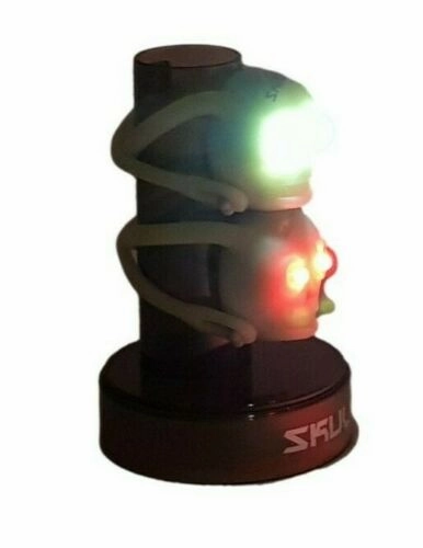 GENUINE SKULLY SKULL GLOW IN THE DARK BIKE LIGHT  CHOOSE FROM 1 OR 12 LIGHTS
