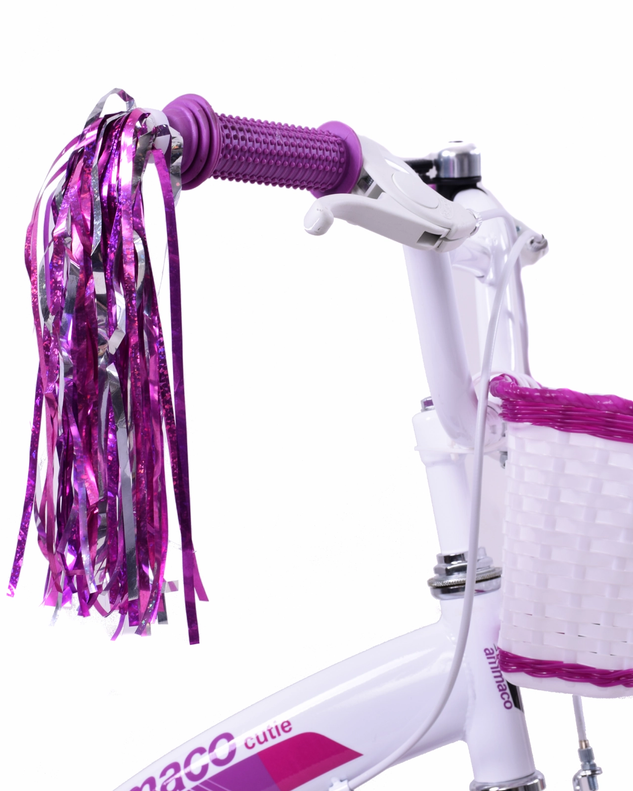 Girlie Bike Fabulous Accessory Kit Unicorn Basket, set Streamers & Windmill Bike Bell