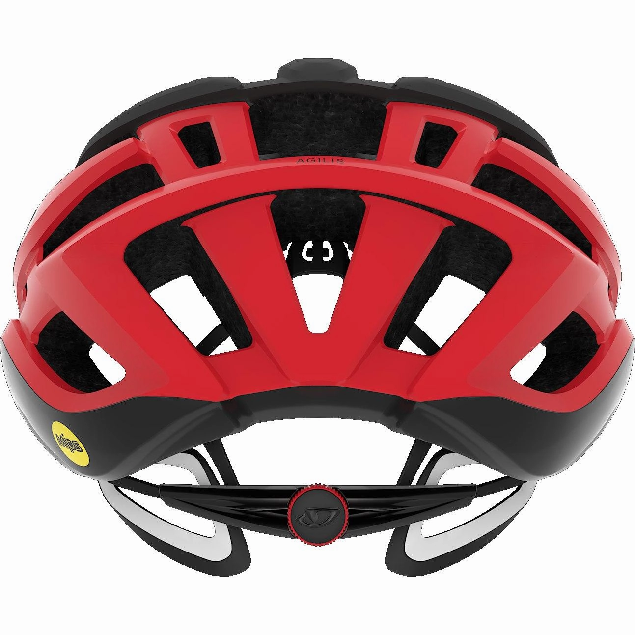Giro Agilis MIPS Road Cycling Helmet (Matte Black/Bright Red)