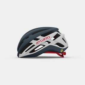 Giro Agilis Mips Road Cycling Helmet (Matte Midnight/White/Bright Red)