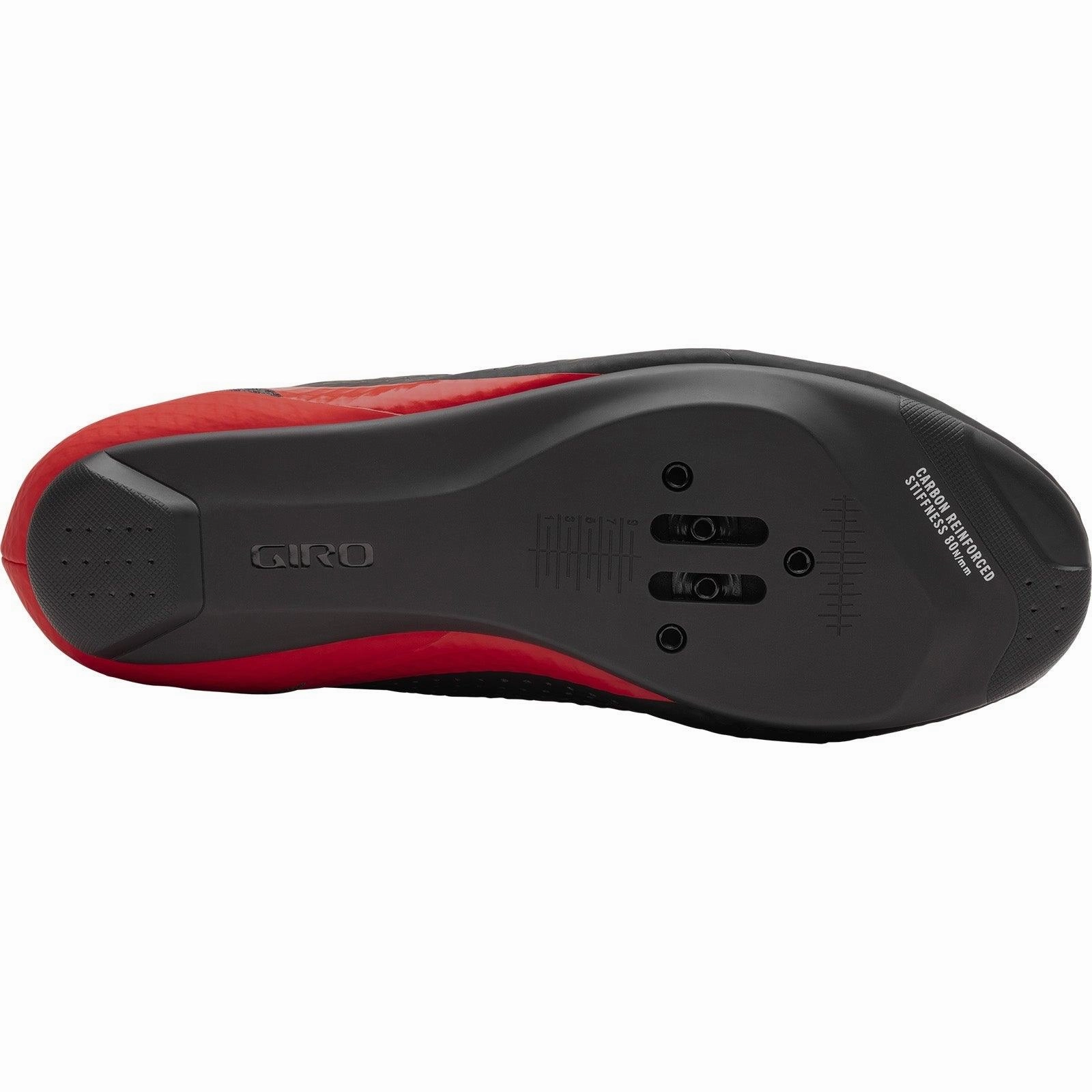 Giro Cadet Road Cycling Shoes (Black/Bright Red)