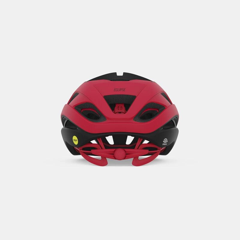 Giro Eclipse Spherical MIPS Road Cycling Helmet (Matte Black/White/Bright Red)