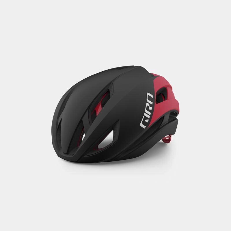 Giro Eclipse Spherical MIPS Road Cycling Helmet (Matte Black/White/Bright Red)