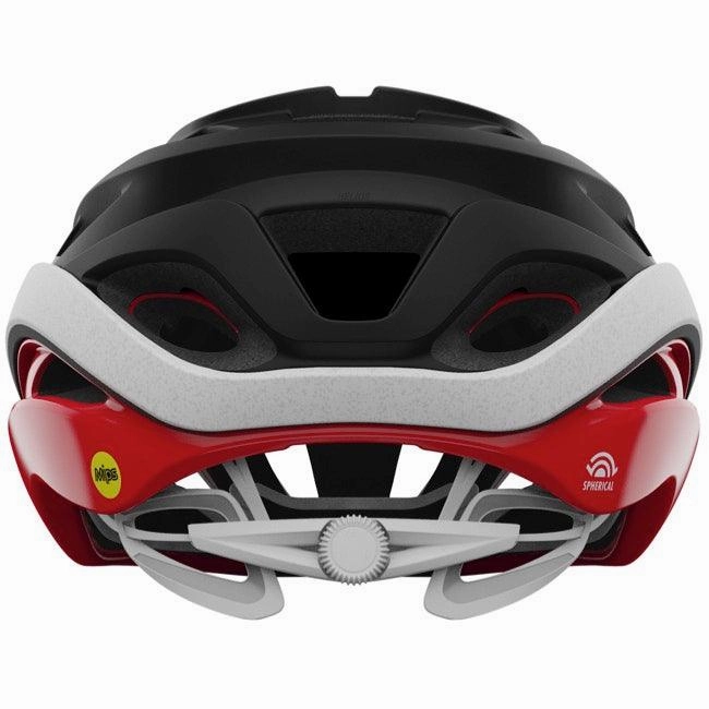 Giro Helios Spherical MIPS Road Cycling Helmet (Matte Black/Red)