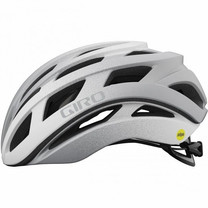 Giro Helios Spherical MIPS Road Cycling Helmet (Matte White/Silver Fade)