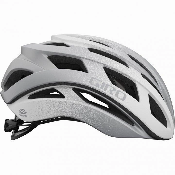 Giro Helios Spherical MIPS Road Cycling Helmet (Matte White/Silver Fade)