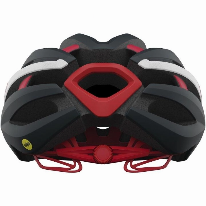 Giro Synthe MIPS II Road Cycling Helmet (Matte Portaro Grey/White/Red)
