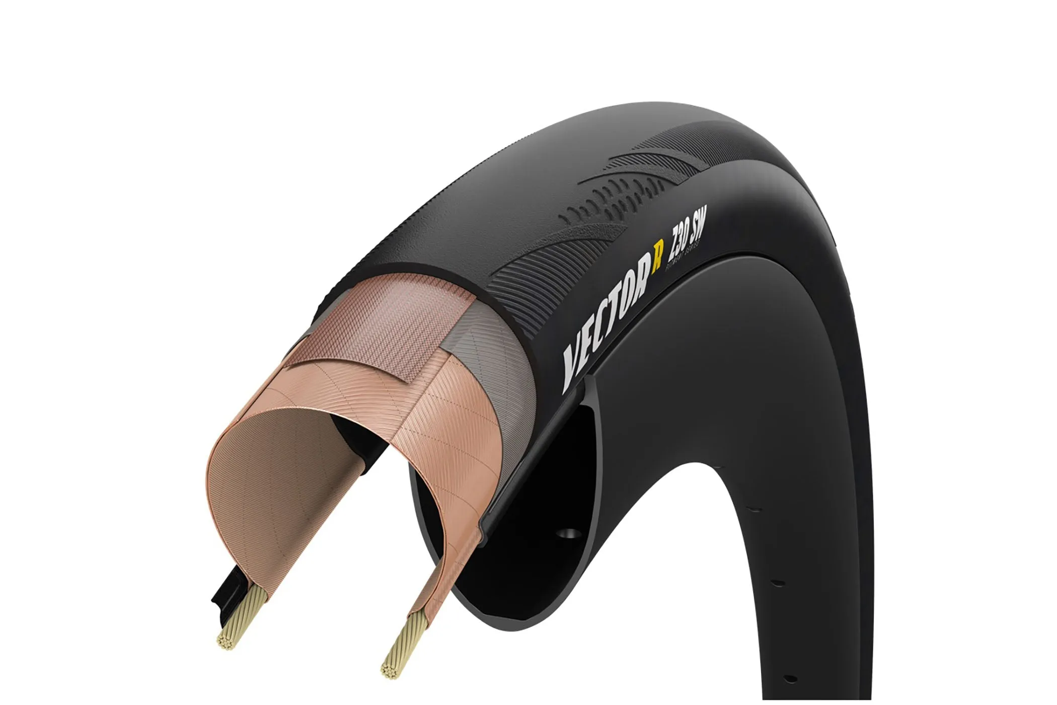 Goodyear VectorR Z 30/35 SW Tire 700c Tubeless Designed for ZIPP Rims