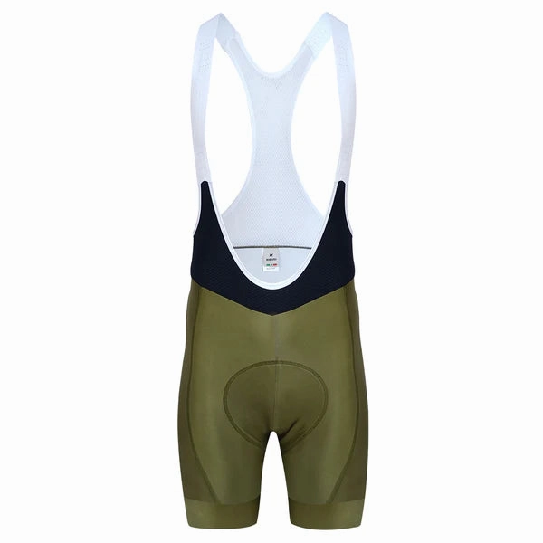 Heini Liberta 427 Men's Cycling Bibshorts (Olive/Blue/White)