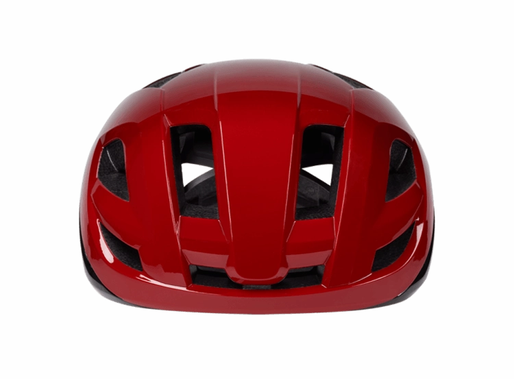 HJC Bellus Road Cycling Helmet (Matte Glossy Red Black)