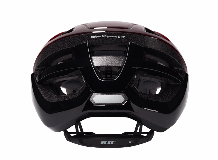 HJC Bellus Road Cycling Helmet (Matte Glossy Red Black)