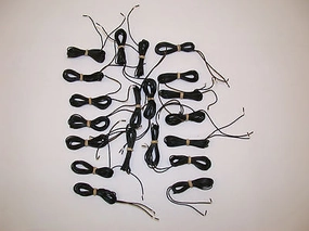 JOB LOT 20 BICYCLE DYNAMO LIGHT WIRE CABLES MECHANICS GREY
