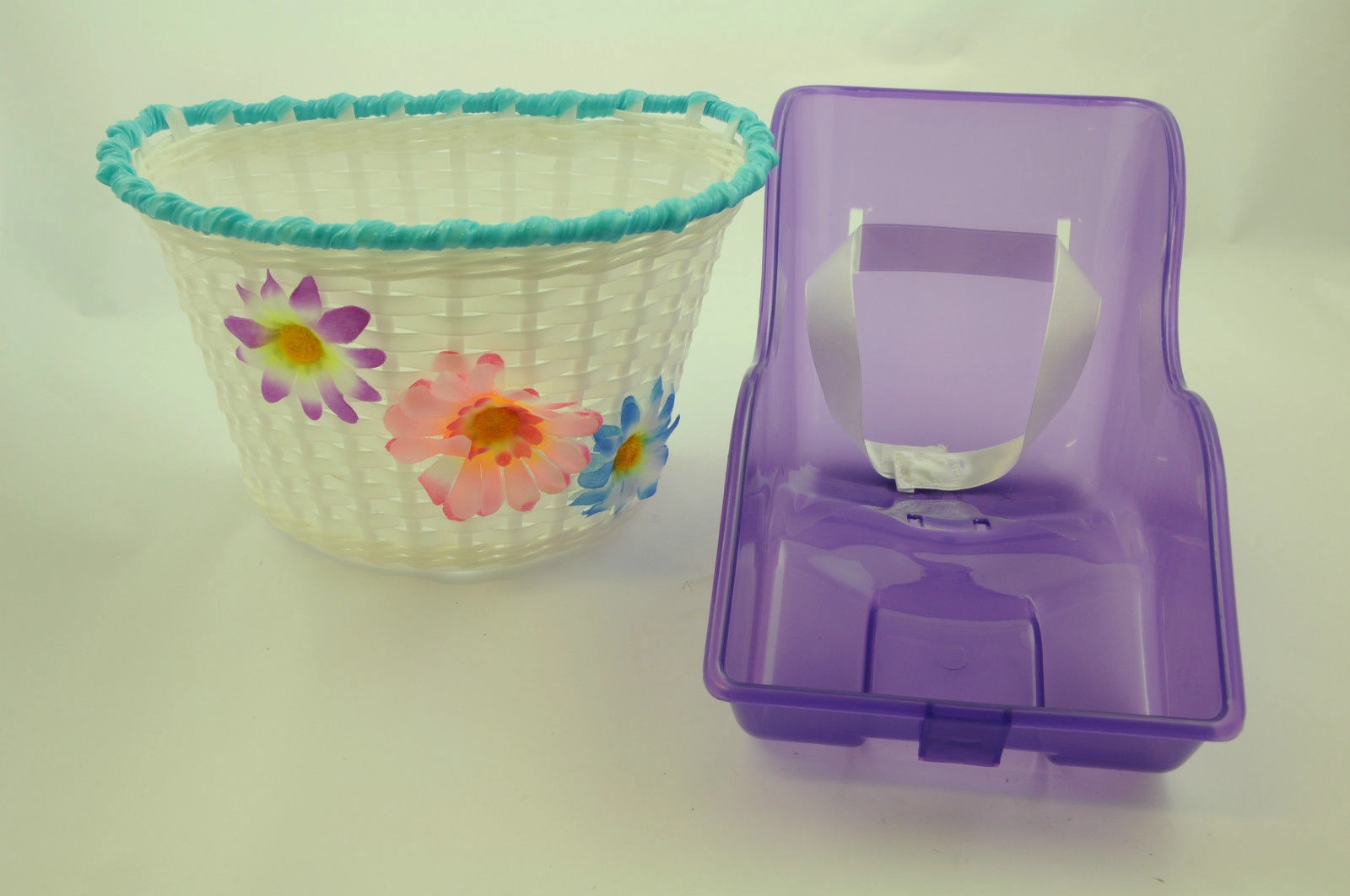 KIDDIES BIKE ACCESSORY PACK PURPLE DOLLY CARRIER SEAT   BASKET GREAT IDEAL PRESENT