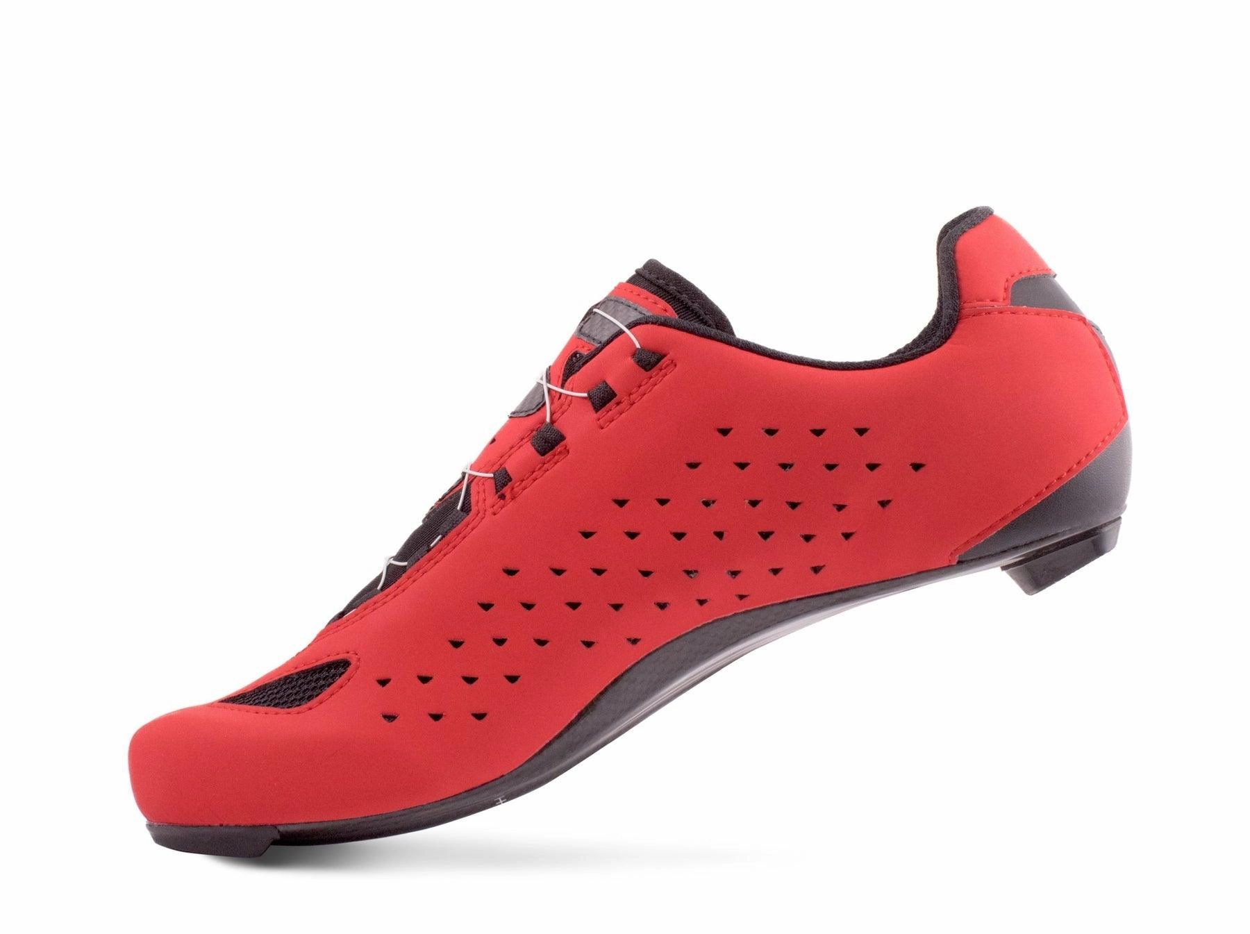 Lake CX219 Wide Road Cycling Shoes (Red/White)