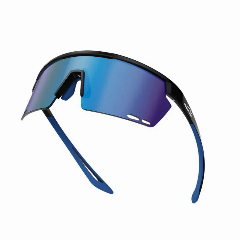 Magicshine Rouler Classic Sports Sunglasses (Black/Blue)