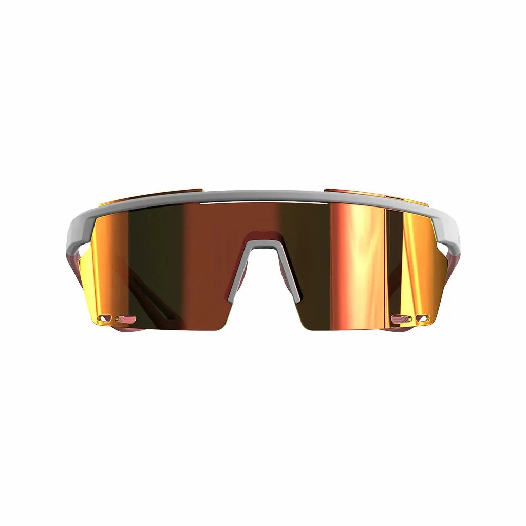 Magicshine Rouler Coated Photochromic Sports Sunglasses (White/Pink)