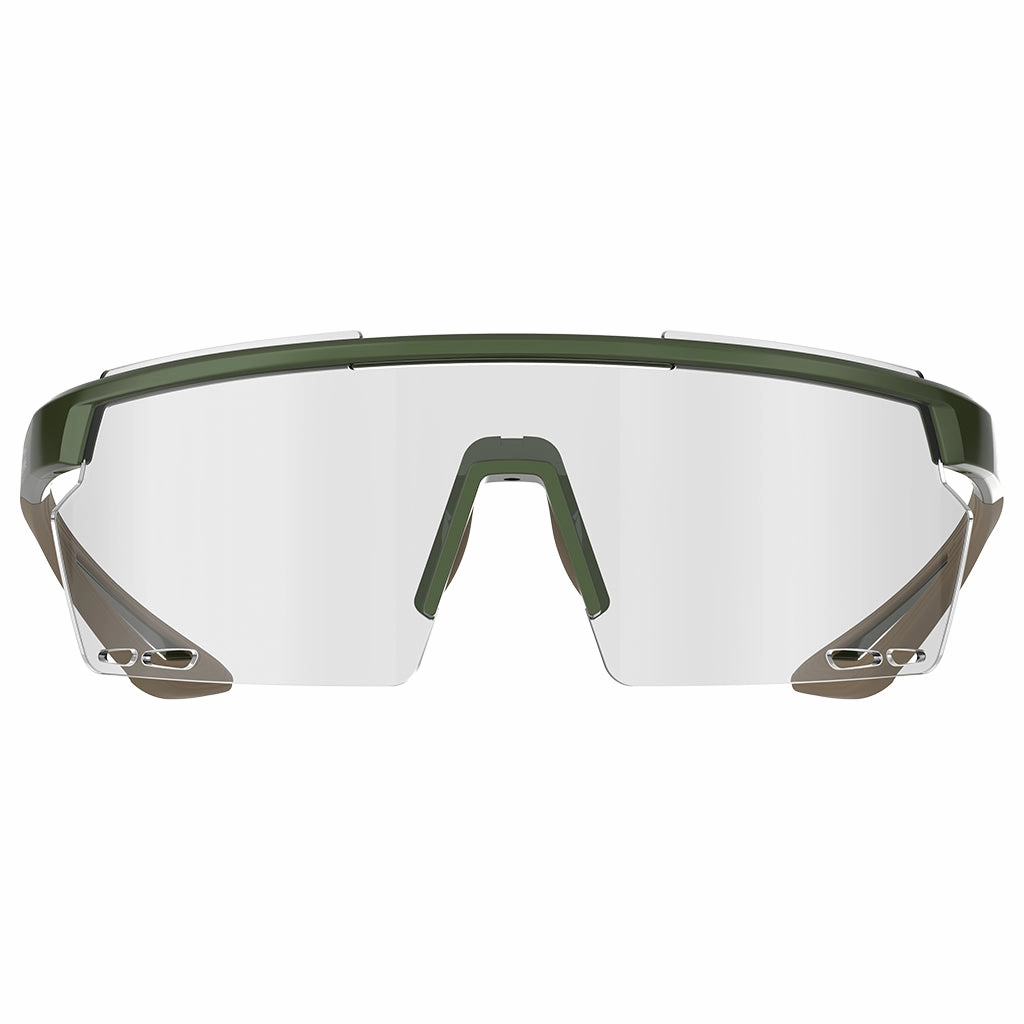 Magicshine Rouler Photochromic Sports Sunglasses (Matt Green/Brown)