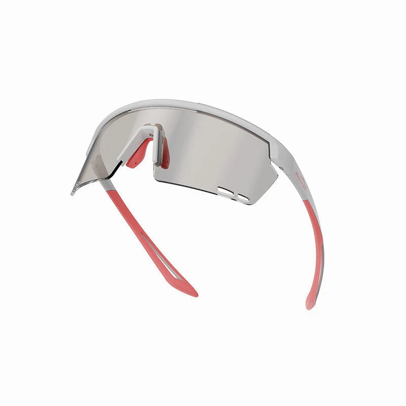 Magicshine Rouler Photochromic Sports Sunglasses (White/Pink)