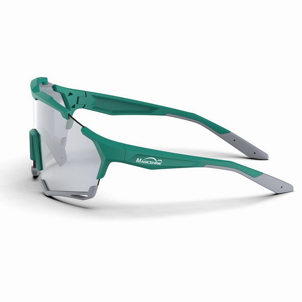 Magicshine Versatile Photchromic Sport Sunglasses (Clear/Green)