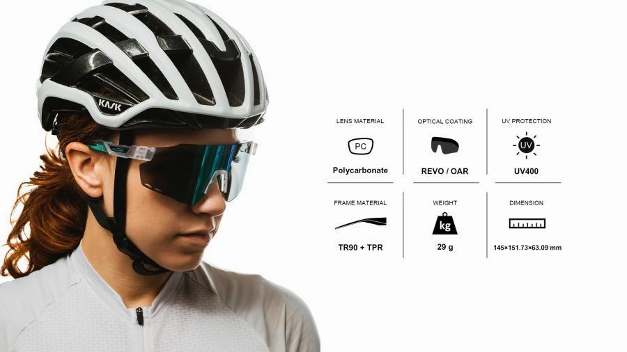 Magicshine Windbreaker Photochromatic Sport Sunglasses (Black)