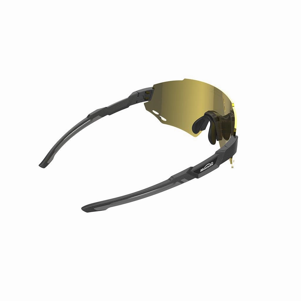 Magicshine Windbreaker Polarized Sport Sunglasses (Gold)