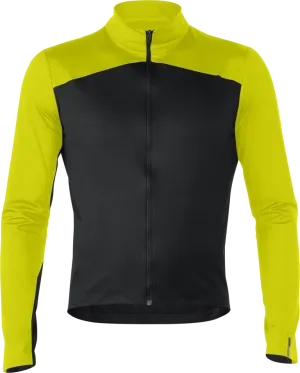 Mavic Cosmic Thermo Men's Cycling Jersey (Black/Suplhur Spring)
