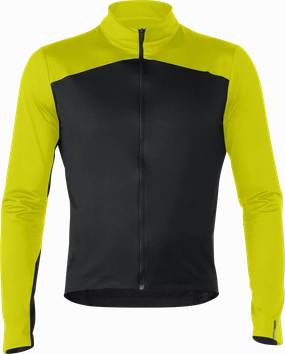 Mavic Cosmic Thermo Men's Cycling Jersey (Black/Suplhur Spring)
