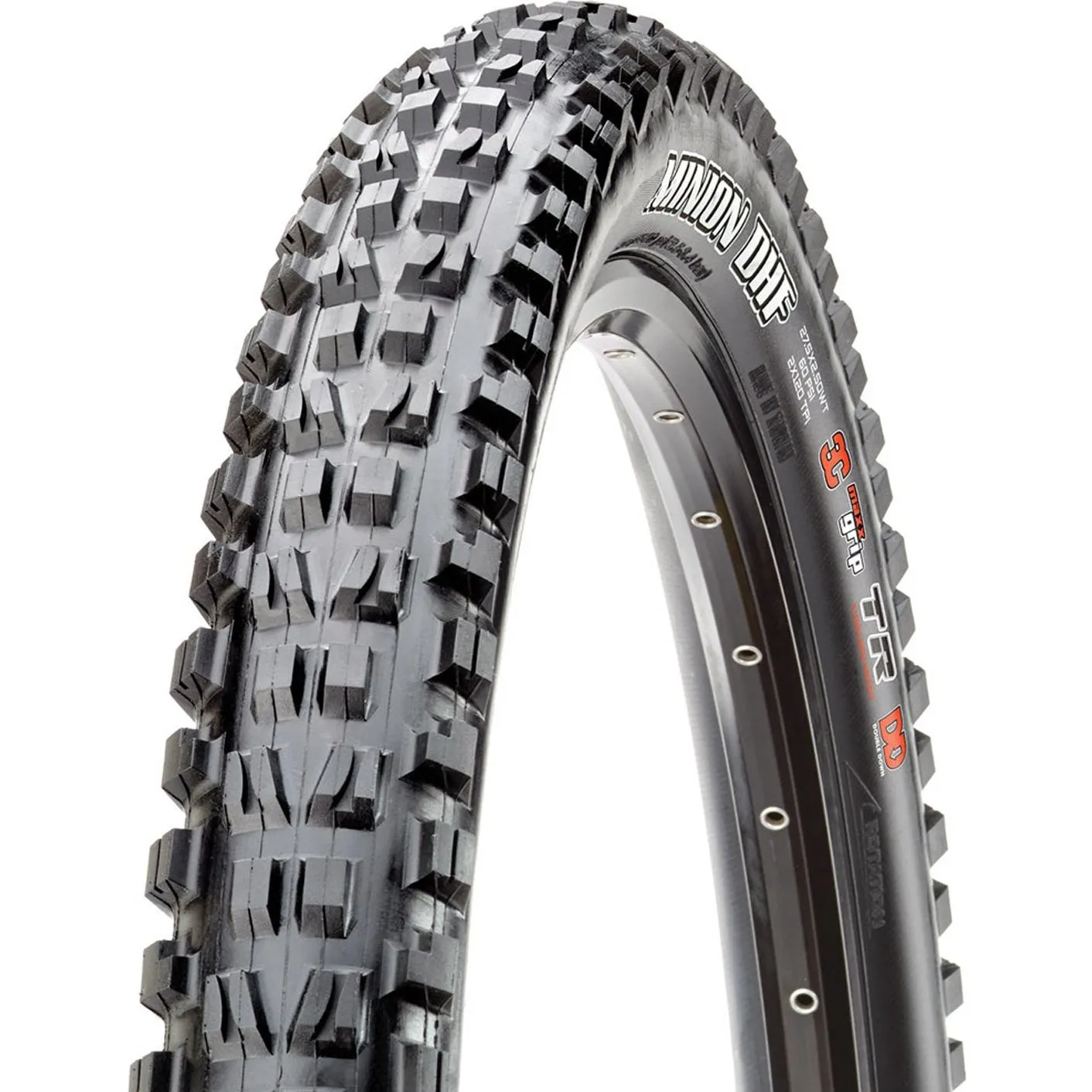 Maxxis Minion DHF EXO  TR 120TPI folding tire 3C MaxxTerra - 29 x 2.60 - Black