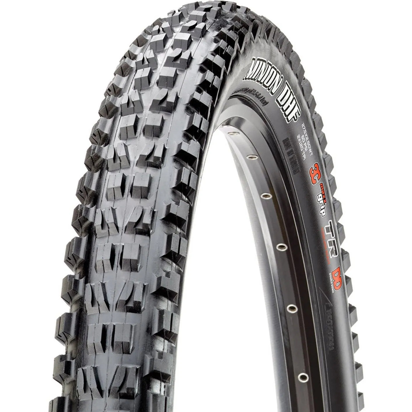 Maxxis Minion DHF EXO TR 60TPI dual folding tire - 29 x 2.50WT - Black