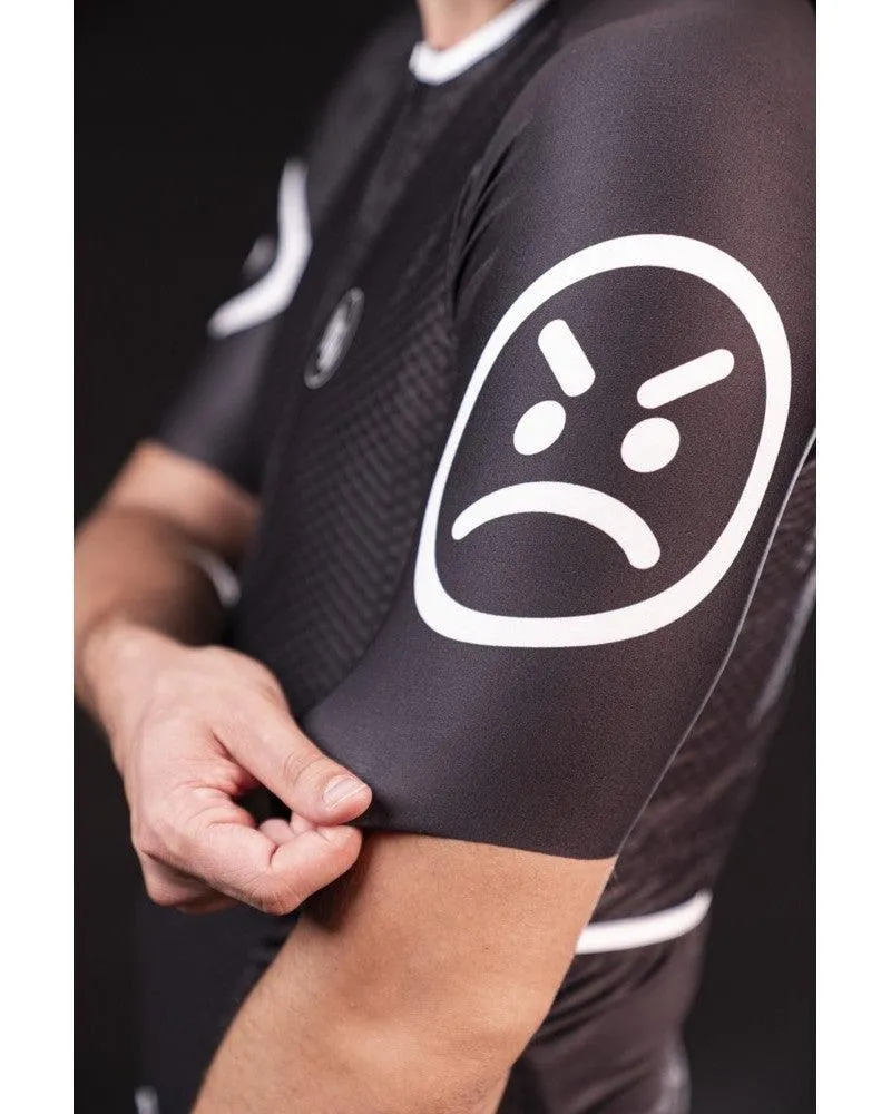 MB Wear UltraLight Smile Mens Cycling Jersey (Black)