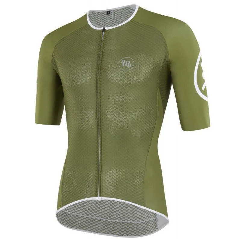 MB Wear UltraLight Smile Mens Cycling Jersey (Green)
