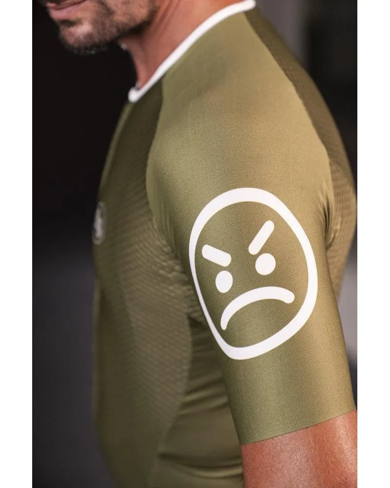 MB Wear UltraLight Smile Mens Cycling Jersey (Green)