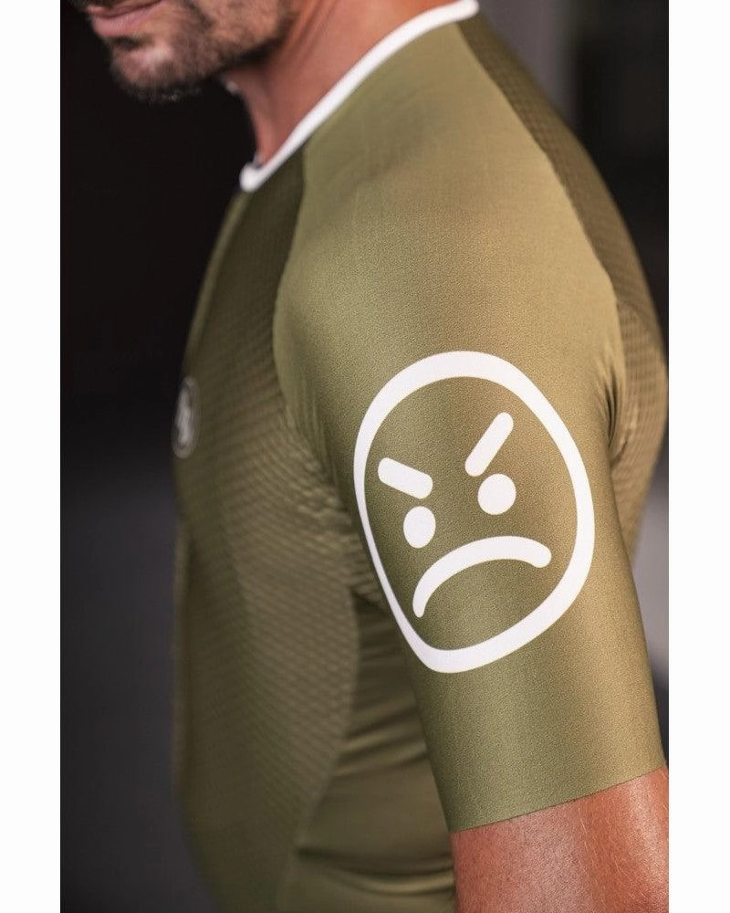 MB Wear UltraLight Smile Mens Cycling Jersey (Green)